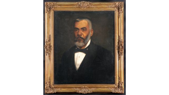 Imagem mostra quadro com pintura do Barão de Guaraciaba