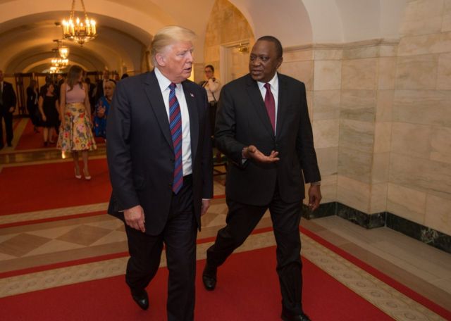 Kenyatta na Trump