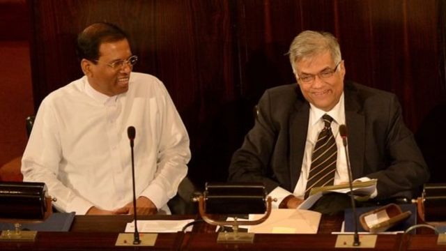சிறிசேன மற்றும் ரணில்
