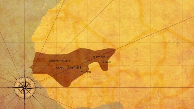 Carte de l'empire du Mali à son apogée