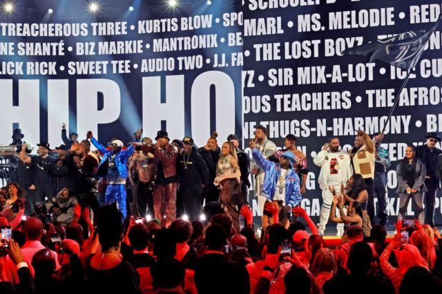 Actuación para celebrar los 50 años del hip hop durante los Grammy 2023