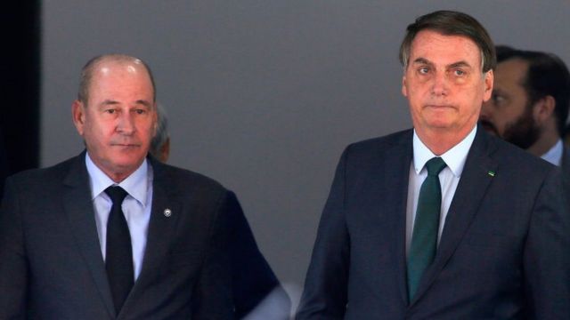 Fernando Azevedo com Jair Bolsonaro