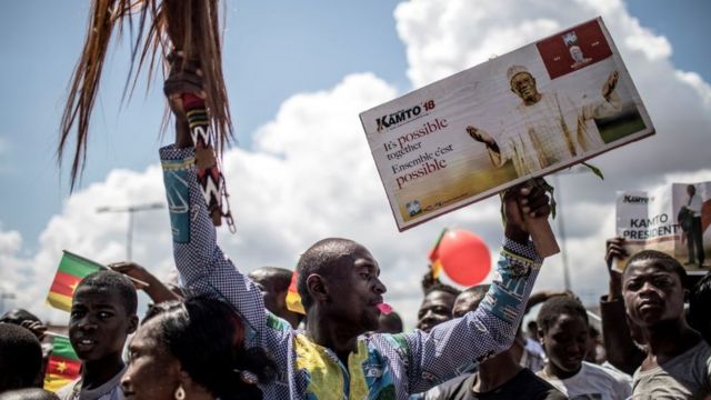 Des militants de Maurice Kamto à Yaoundé