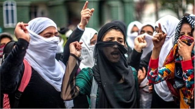 कश्मीर में विरोध प्रदर्शन