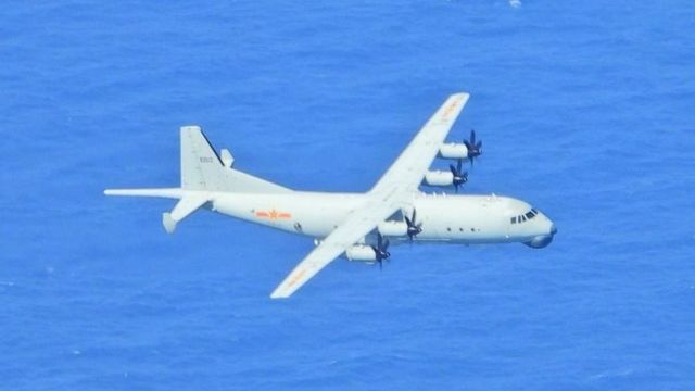 中國空軍的飛機進入台灣防空識別區