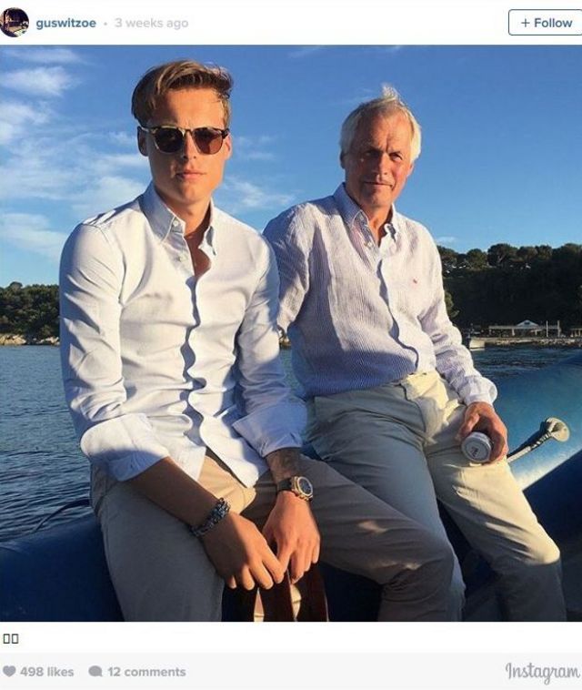 Gustav Magnar Witzoe y su padre
