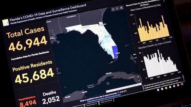 Rebecca Jones set Covid data records in Florida.