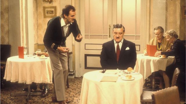 Still from Fawlty Towers episode The Hotel Inspector