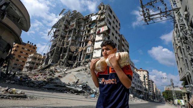 哈马斯突袭之后，以色列一直持续轰炸加沙地带