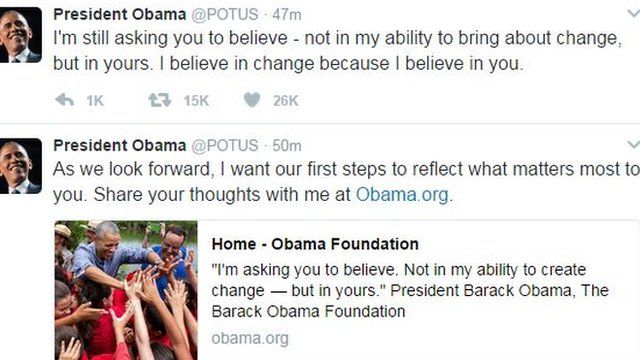 ओबामा के ट्वीट