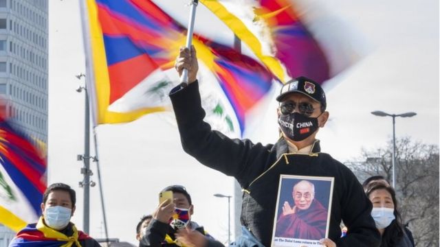 2021年3月10日，瑞士的"藏人起义日"纪念活动