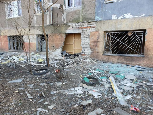 Fachada do pr&eacute;dio de Silvana ap&oacute;s explos&atilde;o