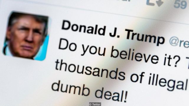 Donald Trump's twitter account