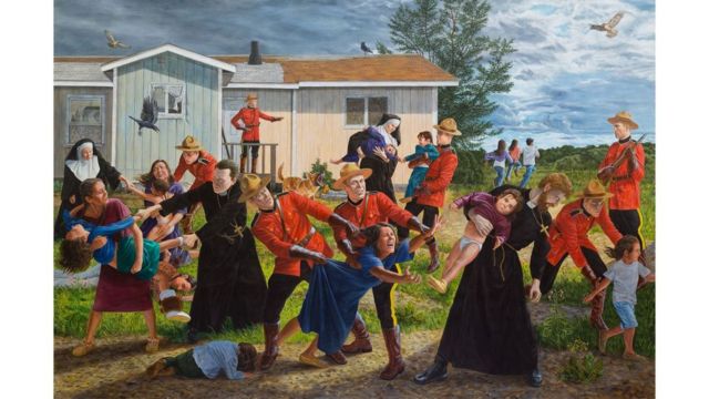 Pintura 'The Scream', de Kent Monkman