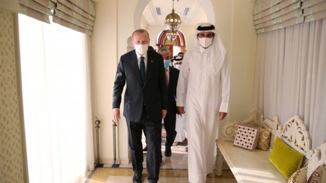 ترک صدر بدھ کو قطر کے دورے پر