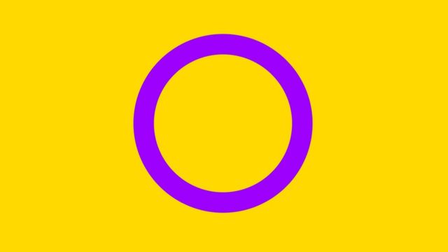 The yellow and purple intersex flag