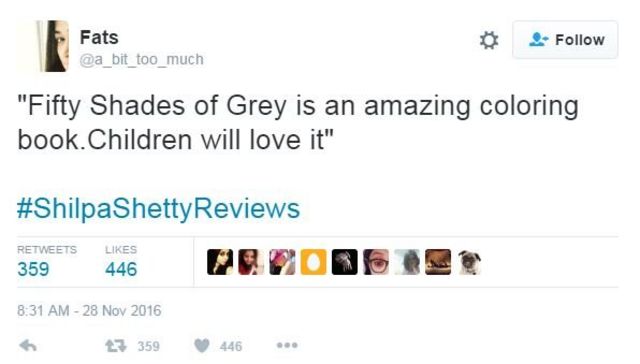 Shilpa Shetty's Animal Farm 'review' trolled on Twitter - BBC News