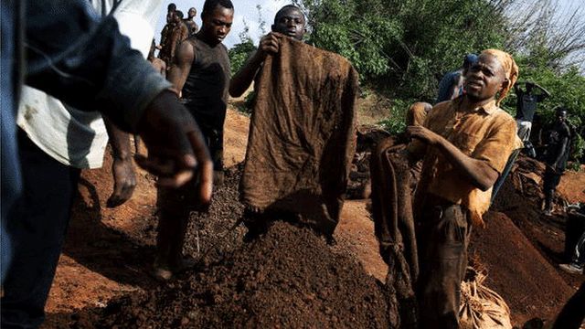 Miners in the DRC