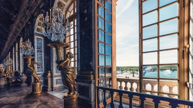 View from the Hall of Mirrors at Versailles