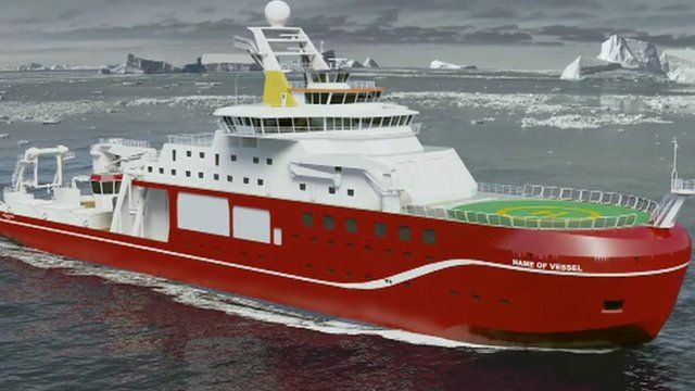 The polar research vessel currently being built at Cammell Laird on Merseyside