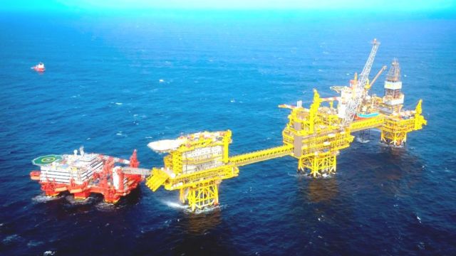 Total Culzean gas platform in the North Sea
