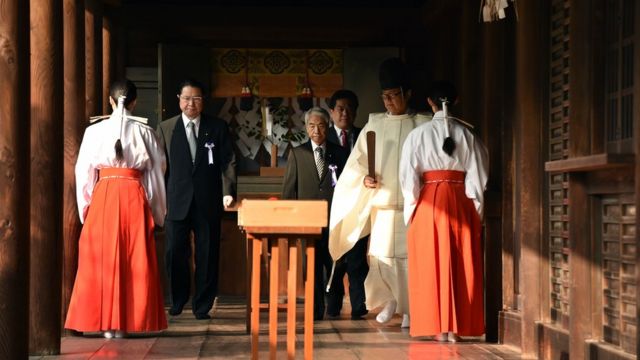 日本の保守系政治家による靖国参拝は中国などの反発を招いている