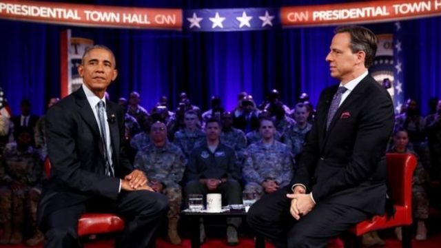 Barack Obama, presidente de EE.UU., en una una entrevista con CNN.