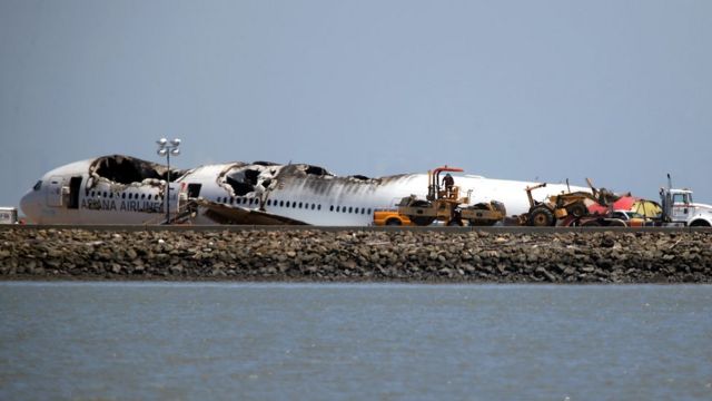 Avión de Asiana accidentado en San Francisco