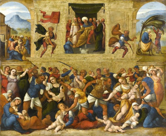 La Masacre de los Inocentes, de Lodovico Mazzolino, 1510-1530.