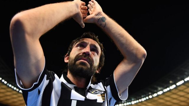 Pirlo a remporté six titres de champions d'Italie dont quatre avec la Juventus Turin.