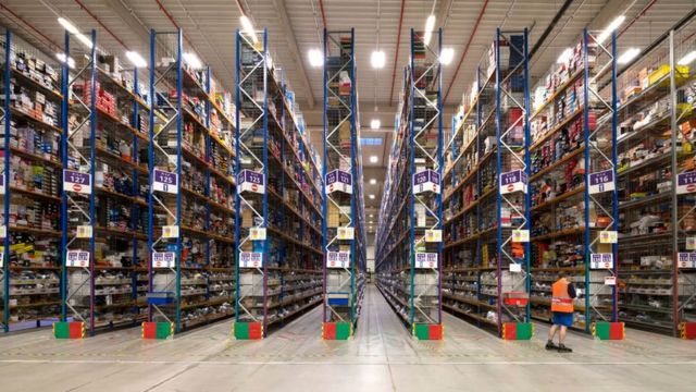 Amazon warehouse near Swansea, UK