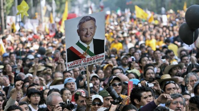 Comício de López Obrador
