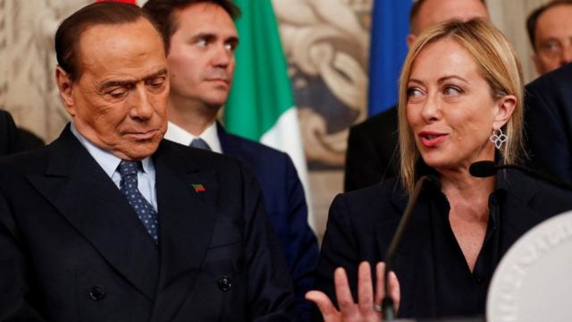 Мелони и Берлускони