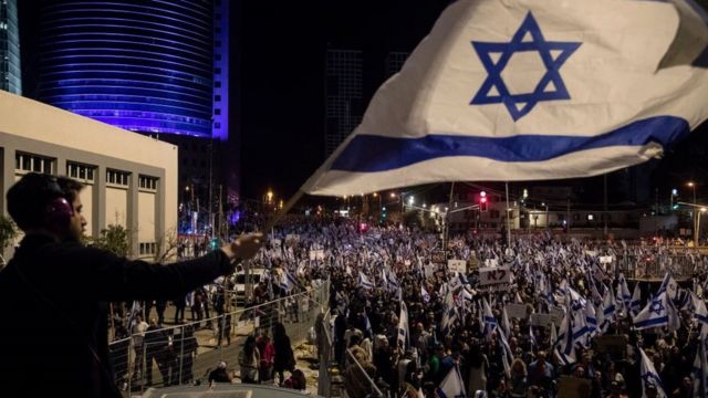 Протесты в Тель-Авиве, 11 марта 2023