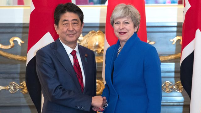 Shinzo Abe and Theresa May