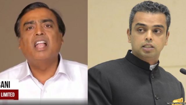 मुकेश अंबानी आणि मिलिंद देवरा