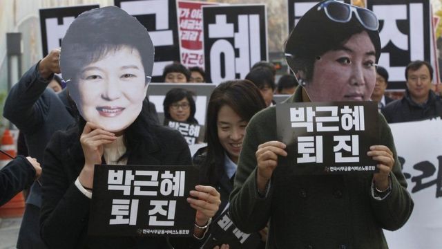 Korea Selatan, Choi Soon-sil,Park Geun-hye