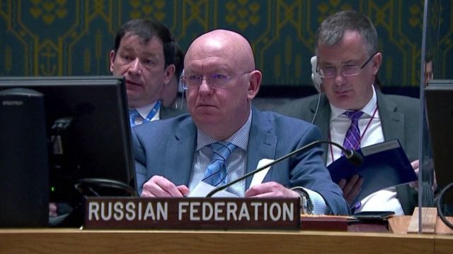 L'ambassadeur russe à l'ONU Vassily Nebenzia
