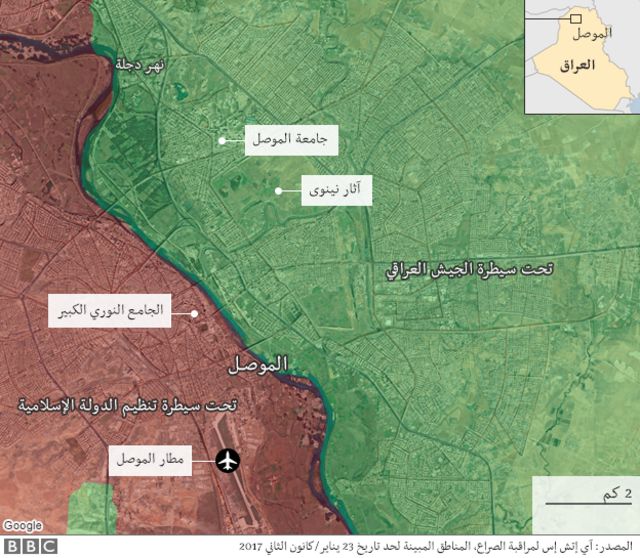 خريطة الموصل