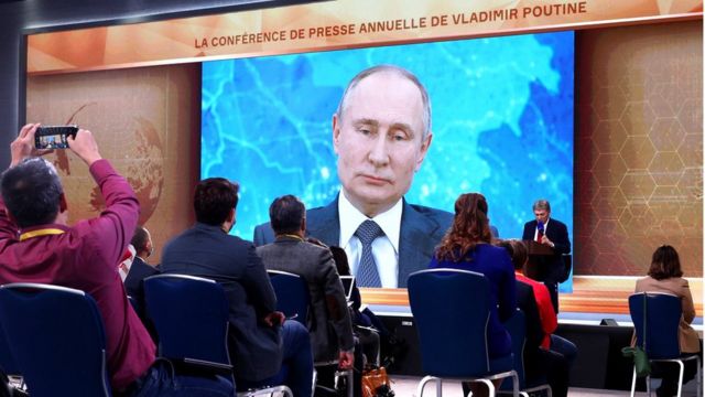 Конференция Путина Фото