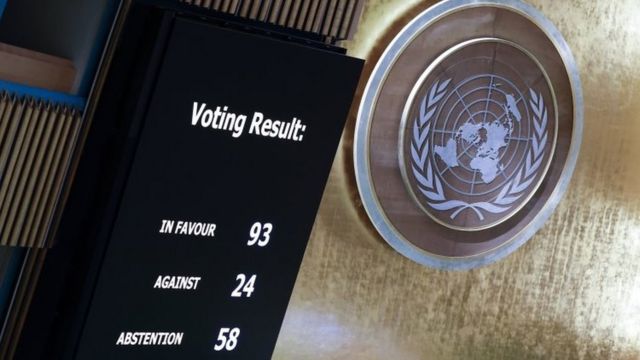 联合国大会投票表决，暂停俄罗斯的人权理事会成员资格