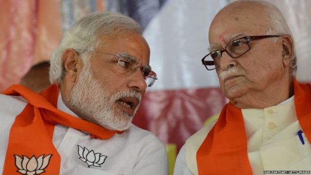 L K Advani And Narendra Modi