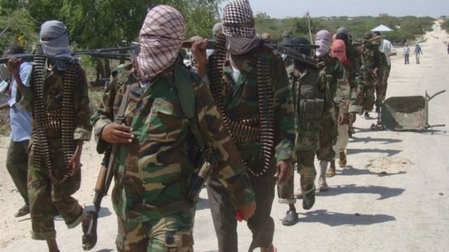 al Shabaab fighters inside Somalia
