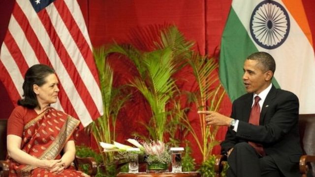सोनिया गांधी और बराक ओबामा