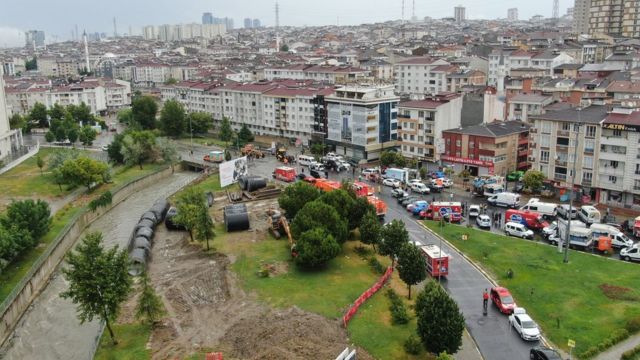 İstanbul'da Esenyurt havadan görüntüsü