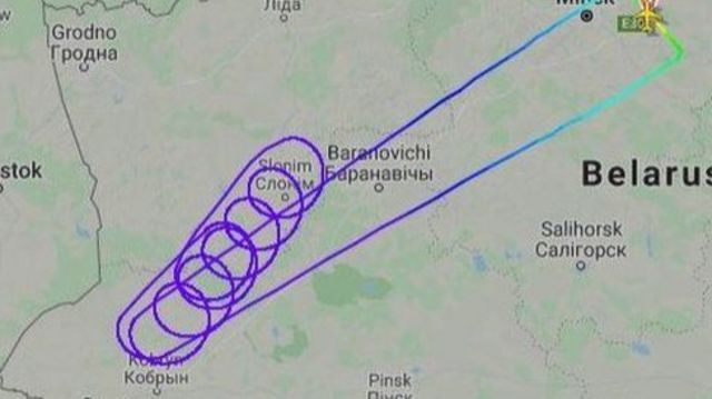 طائرة عادت في النهاية إلى مينسك بسبب الإجراءات ضد بيلاروسيا