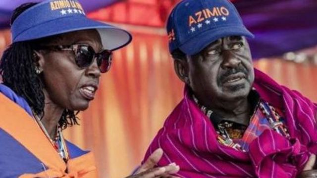 Raila Odinga na Martha Karua