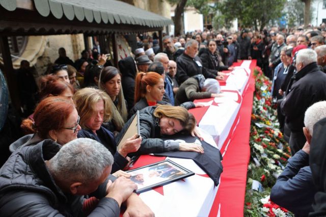 Kuzey Kıbrıs'taki cenaze töreni 