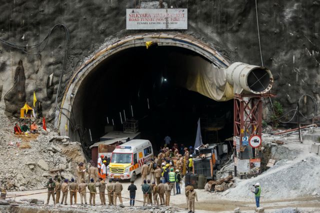 सिक्यारा सुरुङ क्षेत्रमा सुरक्षाकर्मीहरू पनि छन् 