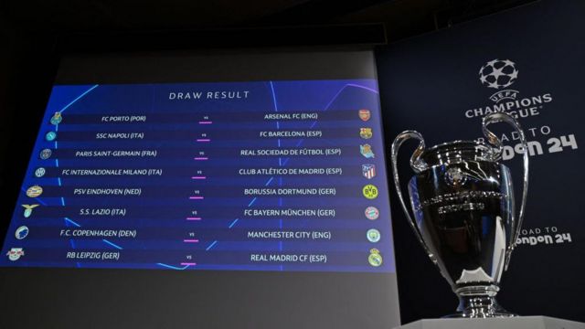 Champions League round of 16 draw 2021/22: Uefa Champions League last 16  teams - BBC News Pidgin